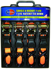 Load image into Gallery viewer, Rodac RDRAT415 - Tie Down Ratchet Set 1&quot; x 15&#39; - 4 Pieces - Young Farts RV Parts