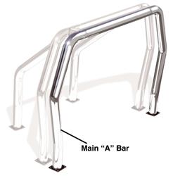 Roll Bar Component Go Rhino 90001C Bed Bars Kit Component, Component For Go Rhino Bed Bar Kits, Main "A" Bar - Young Farts RV Parts