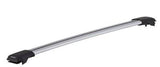 Roof Rack Cross Bar Yakima 8000432 RailBar; For Factory Raised Siderails; Small; Aluminum; Silver; Single