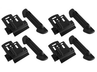 Roof Rack Mounting Kit Yakima 8006038 Component Ridge Clip For Yakima Roof Rack; For Attaching RidgeLine Towers To Flush Mount Factory Side Rail; Black; Stainless Steel - Young Farts RV Parts