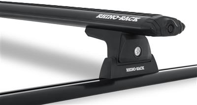 Roof Rack Rhino-Rack USA Y02-480B Vortex; Direct Fit; Black; With Two Roof Rack Cross Bar/ One Roof Rack Mounting Kit/ One Roof Rack Side Rail - Young Farts RV Parts