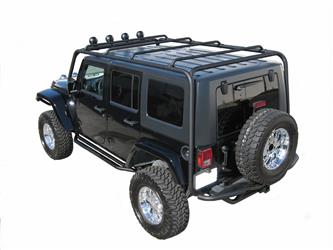 Roof Rack TrailFX J029T TFX Roof Racks; Direct Fit; 300 Pound Capacity; Textured; Black - Young Farts RV Parts