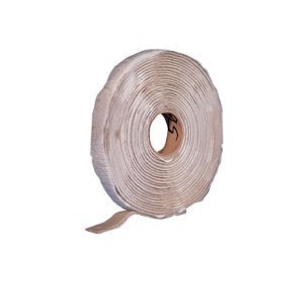 Roof Repair Tape 1/8" Thick x 1/2" x 30 Foot Roll Heng's Industries 5828 Use To Seal And Bond Around Windows/ Doors/ Vents; For Use On Rubber Roofs/Metal/ Wood/ Concrete/ Glass/ Plastic; Non-Trimable Butyl Tape; - Young Farts RV Parts