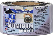 Load image into Gallery viewer, Roof Repair Tape 3&quot; x 25 Foot Roll; White CoFair Product WQR325 Quick Roof ™; Use To Repair Leaks On Metal And Flat Roofs/ RV And Mobile Homes/ Trucks And Trailers/ Gutters/ Flashings And Skylights; Aluminum Foil Tape; - Young Farts RV Parts