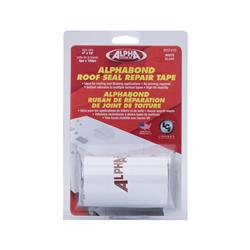 Roof Repair Tape 4" x 10 Foot Roll; White; Lippert Components 862410 Alphabond/ Alpha Systems QTPOW410LCI; Butyl Tape With TPO (Thermoplastic Polyolefin) Facer; Single - Young Farts RV Parts