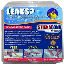 Load image into Gallery viewer, Roof Repair Tape; 4&quot; x 37 Foot Roll Heng&#39;s Industries 60008 STICKNBOND ™; Use To Repair Holding Tanks/ Fresh Water Tanks/ Pipes And Tears In Roof; For Use On Rubber/ Polyethylene/ Fiberglass/ Steel/ Wood And Aluminum Surfaces; Aluminum Foil Backing - Young Farts RV Parts