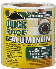 Load image into Gallery viewer, Roof Repair Tape 6&quot; x 25 Foot Roll CoFair Product QR625 Quick Roof ™; Use To Repair Leaks On Metal And Flat Roofs/ RV And Mobile Homes/ Trucks And Trailers/ Gutters/ Flashings And Skylights; Aluminum Foil Tape; - Young Farts RV Parts