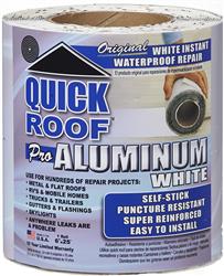 Roof Repair Tape 6" x 25 Foot Roll; White CoFair Product WQR625 Quick Roof ™; Use To Repair Leaks On Metal And Flat Roofs/ RV And Mobile Homes/ Trucks And Trailers/ Gutters/ Flashings And Skylights; Aluminum Foil Tape; - Young Farts RV Parts