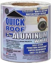 Load image into Gallery viewer, Roof Repair Tape 6&quot; x 25 Foot Roll; White CoFair Product WQR625 Quick Roof ™; Use To Repair Leaks On Metal And Flat Roofs/ RV And Mobile Homes/ Trucks And Trailers/ Gutters/ Flashings And Skylights; Aluminum Foil Tape; - Young Farts RV Parts