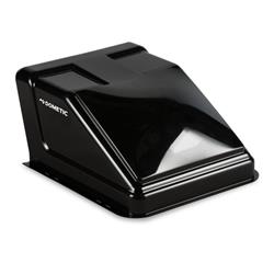 Roof Vent Cover Dometic 9600001937 Ultra Breeze, Exterior Mount, Dome Type Ventilation Cover, Vented On One Side, For 14" x 14" Vents, 23" Length x 19-1/2" Width x 10-1/4" Depth, Black - Young Farts RV Parts