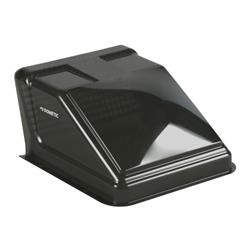 Roof Vent Cover Dometic 9600001939 Ultra Breeze, Exterior Mount, Dome Type Ventilation Cover, Vented On One Side, For 14" x 14" Vents, Gray Smoke, High Density UV-Stable Polyethylene - Young Farts RV Parts