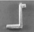 Roof Vent Crank Handle Strybuc 783C 1/4" Shaft, Silver, With Screw, Carded - Young Farts RV Parts