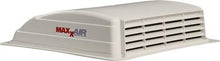Load image into Gallery viewer, Roof Vent MaxxAir Ventilation Solutions 00-03801 MAXXAIR® Mini Vent Deluxe, Manual Opening, 14&quot; x 14&quot; Opening, With Screen And Fan, White - Young Farts RV Parts