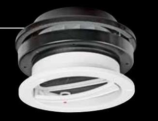 Roof Vent Ventline VP - 543SP Manual Opening, 6 - 1/4" Diameter, With Screen, With 12 Volt Fan, Polar White - Young Farts RV Parts