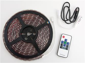 Rope Light - LED AP Products 016-SL5100 Starlights ™, 16 Foot Length x 3 Millimeter Thickness, Multi-Color, 12 Volt DC, Waterproof, With Wireless RF Remote Control Pad, Red 3M Tape - Young Farts RV Parts