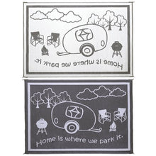 Load image into Gallery viewer, RV HOME MAT 8&#39;X11&#39; BLK/WHITE - Young Farts RV Parts