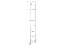 Load image into Gallery viewer, RV Pro LA-401 - Exterior Ladder w/ Hinges - Aluminum - 99-1/2&quot; Tall x 12&quot; Wide - Young Farts RV Parts