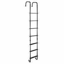 Load image into Gallery viewer, RV Pro LA-401B - Exterior Ladder w / Hinges - Aluminum Black - 99-1 / 2 &quot;Tall x 12&quot; Wide - Young Farts RV Parts