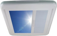 Load image into Gallery viewer, RV Products 00-03900 - MaxxAir MaxxShade Roof Vent Cover With Roller Shade - White - Young Farts RV Parts