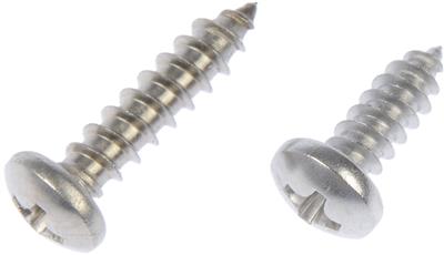 Screw Dorman 784-125 AutoGrade ™, Self Tapping, #8 x 1/2" Length/ #8 x 3/4" Length, Pan Head, Stainless Steel - Young Farts RV Parts