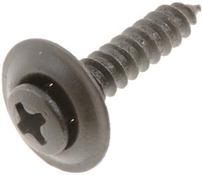 Screw Dorman 961-201 AutoGrade ™, Trim Panel, #10x 1" Length, Sems Head, Steel, Black - Young Farts RV Parts