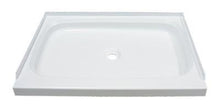 Load image into Gallery viewer, Shower Pan 24&quot; x 32&quot;, Lippert Components 210367 Better Bath, Rectangular, With Threshold, Front Center Drain, White - Young Farts RV Parts