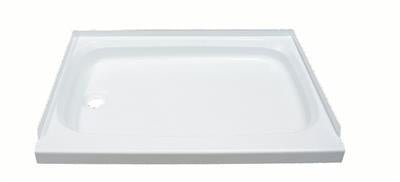 Shower Pan 24" x 36" x 5" Depth, Lippert Components 210375 Better Bath, Rectangular, With Threshold, White - Young Farts RV Parts
