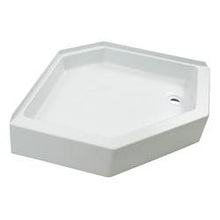 Load image into Gallery viewer, Shower Pan 27&quot; x 27&quot;, Lippert Components 325246 Better Bath, Corner, With 10&quot; Threshold and Access Panel, Center Drain, White - Young Farts RV Parts