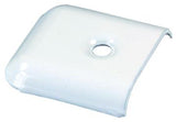 JR Products 49655 Side Molding Corner/End Cap, Polar White