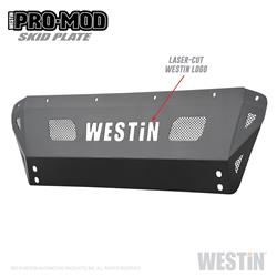 Skid Plate Westin Automotive 58-72015 Pro-Mod, Front Bumper Mount, Textured Powder Coat, Black, 10 Gauge Steel - Young Farts RV Parts