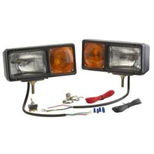 Load image into Gallery viewer, Snow Plow Light Grote Industries 64261-4 Per-Lux ®, With Turn Signal and Parking Lights, 65 Watt Driving Light With H6546 Bulb/ 45 Watt Parking Light With 1157 Bulb, 11-7/8&quot; Length x 6&quot; Depth x 5-1/2&quot; Height, Clear Driving Lens/ Amber Parking Lens, Black - Young Farts RV Parts
