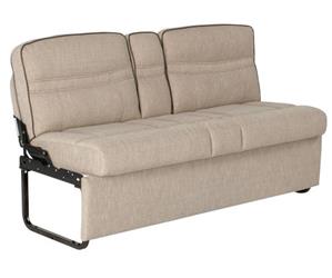 Sofa Lippert Components 2020129836 Thomas Payne Furniture, Jack Knife, 62" Width x 30" Depth x 34" Height Overall, 59" Width x 20" Depth x 19" Height Seating Surface Size, 59" Width x 42" Depth x 19" Height Sleeping Surface Size, Seating For 2, Norlina, P - Young Farts RV Parts