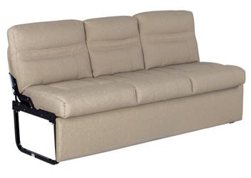 Sofa Lippert Components 2020135025 Thomas Payne Furniture, Jack Knife, 68" Width x 30" Depth x 34" Height Overall, 65" Width x 20" Depth x 19" Height Seating Surface Size, 65" Width x 42" Depth x 19" Height Sleeping Surface Size, Seating For 2, Altoona, P - Young Farts RV Parts