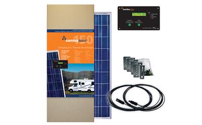 Solar Kit Samlex America SRV-150-30A Battery Charging Panel Kit, 150 Watt/ 22.28 Volt, Rigid Panel, 26" Width x 58.03" Height x 1.39" Thickness, Bracket Mount, With 30 Amp Charge Controller - Young Farts RV Parts