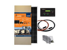 Load image into Gallery viewer, Solar Kit Samlex America SRV-200-30A Battery Charging Panel Kit, 200 Watt/ 20.52 Volt, Monocrystalline Panel, 26.77&quot; Width x 59.05&quot; Height x 1.39&quot; Thickness, Bracket Mount, With 30 Amp Charge Controller - Young Farts RV Parts