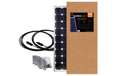 Solar Kit Samlex America SSP-100-KIT Expansion Solar Kit, 100 Watts/ 5.81 Amp, Rigid Panel, 47-1/4