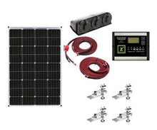 Load image into Gallery viewer, Solar Kit Zamp Solar KIT1003 Hardwired Solar RV Kit, 115 Watt/ 5.6 Amp Charging Current, Class A Monocrystalline Solar Panel, 26.5&quot; Width x 39.5&quot; Height, Surface Mount, 30 Amp PWM Solar Charge Controller - Young Farts RV Parts