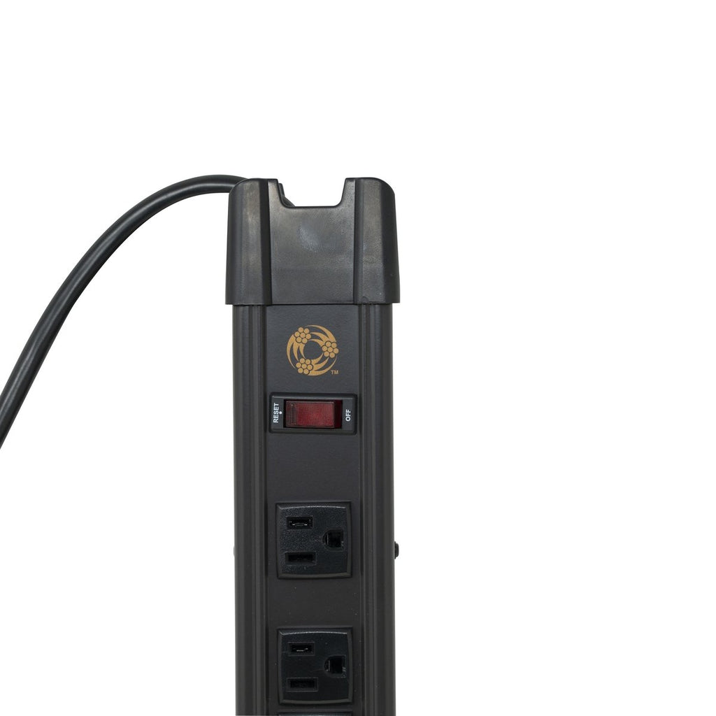 Southwire 5127 - All-Metal, Heavy-Duty Magnetic Power Strip with 2 x 2.4 Amp USB, 5 Outlets and 8 foot Cord - Young Farts RV Parts