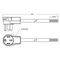 SouthWire Corp. Power Cord - 50 Amps; 30 Foot Length - 50A30MOST - Young Farts RV Parts