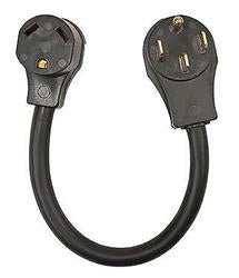 SouthWire Corp. Power Cord Adapter 50 Amp Male x 30 Amp Female 18" - 50AM30AF18 - Young Farts RV Parts