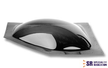 Specialty Recreation Neo Angle Skylight 5" Bubble Type Dome Opening 27" x 9" Smoke Black - NSL279S - Young Farts RV Parts