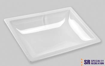 Specialty Recreation Rectangular Skylight 16 Inch x 32 Inch - White - Single - N1430 - Young Farts RV Parts