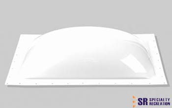 Specialty Recreation Rectangular Skylight 4-1/2" High Bubble Type Dome Opening 15" x 18" White - SL1518W - Young Farts RV Parts