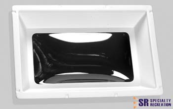 Specialty Recreation Rectangular Skylight 4" Bubble Type Dome Outer White Inner Garnish Opening 22" x 30" - N2230D - Young Farts RV Parts