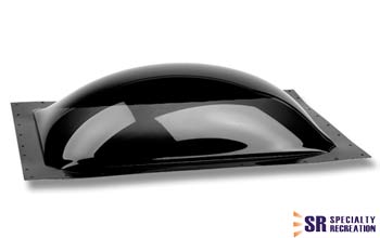 Specialty Recreation Rectangular Skylight 5" Bubble Type Dome Opening 14" x 30" Smoke Black - SL1430S - Young Farts RV Parts