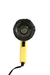 Spotlight Attwood Marine 11794-7 5 Watt LED; Yellow/ Black Round Thermoplastic Housing; White Light; Plugs Into Cigarette Lighter; 400 Lumens; Portable - Young Farts RV Parts