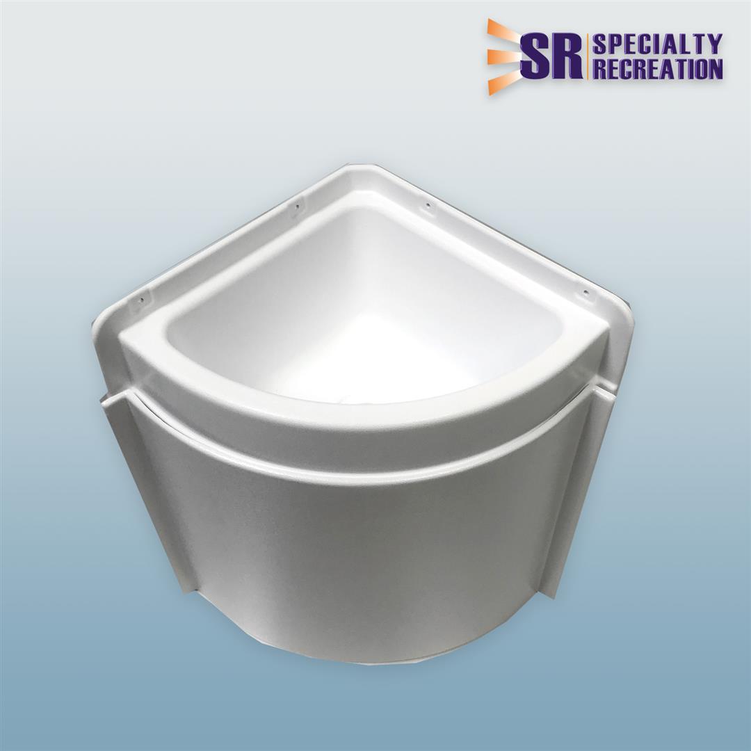 s.recreation LSC11W *SPECIAL ORDER* CORNER LAVATORY SINK - Young Farts RV Parts