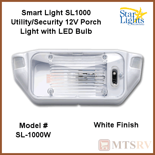 Starlights SL-1000W White 12V Smart Light 1000 Motion Light Porch Light - Young Farts RV Parts