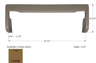 Step Trim Icon 14098 Keystone Brands; 31 - 1/2" x 10 - 1/2" ; Taupe - Young Farts RV Parts