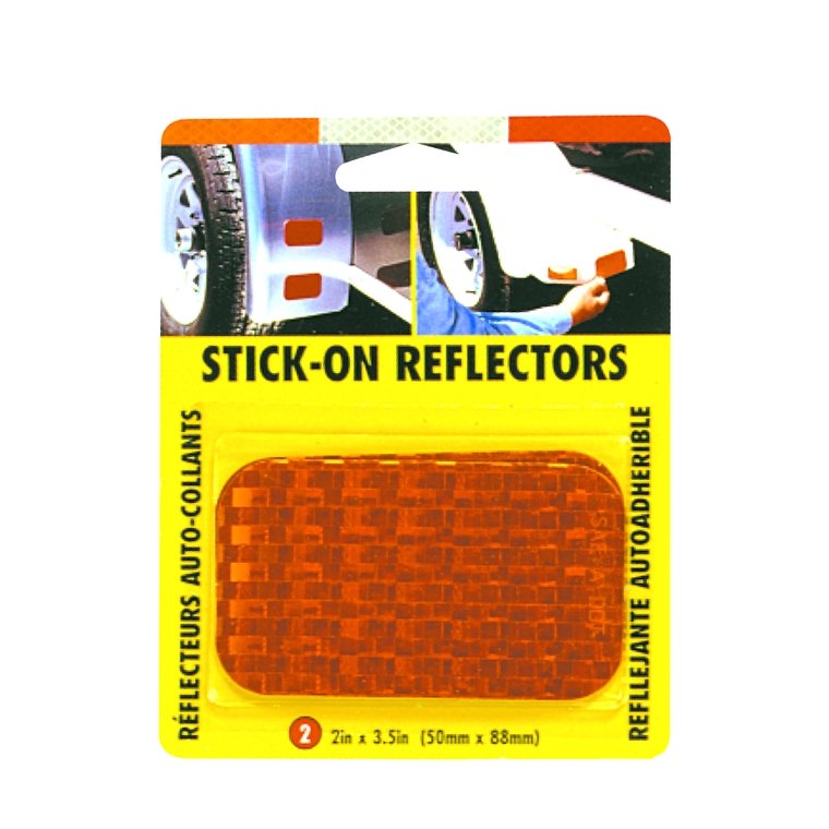 Stick-On Reflector-Amber - Young Farts RV Parts